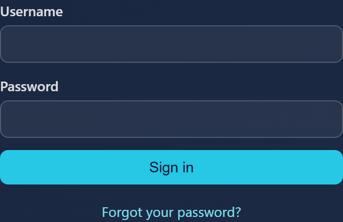 The WebDisk Files sign-in screen